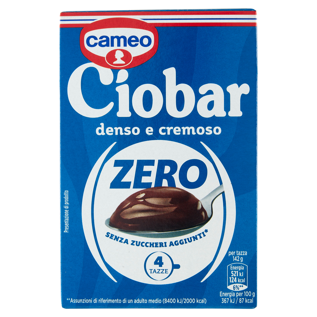 Ciobar Trinkschokolade Zero | 4 Tassen | Cameo