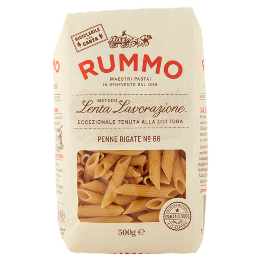 Penne Rigate N.66 mit Bronzebeschichtung | 500g  | Rummo